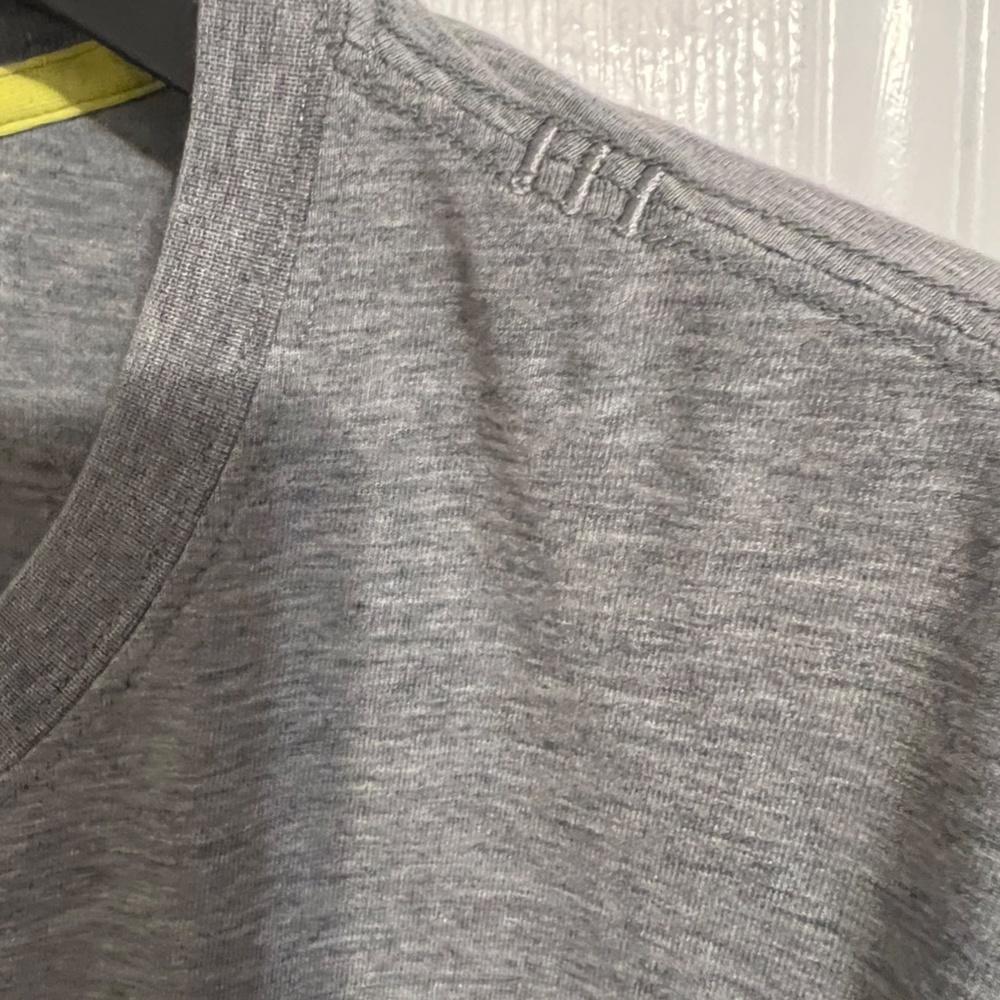 Lululemon Heathered Grey Basic Tee Shirt Sz L